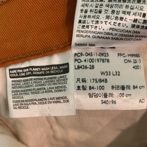 Levi’s Men’s Size 33x32 Rust Color 511 Jeans - Picture 7 of 10